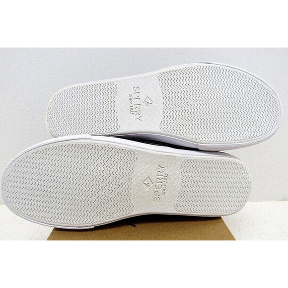 Mens Sperry Top-Sider Striper II CVO UNI Navy Blue Red Slip On Sneakers WIDE New - Picture 6 of 6